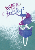 F&ecirc;te color&eacute;e avec ballerine enchant&eacute;e